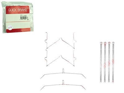 Набір монтажний гальмівних колодок перед jeep compass lexus lx toyota land фото №1