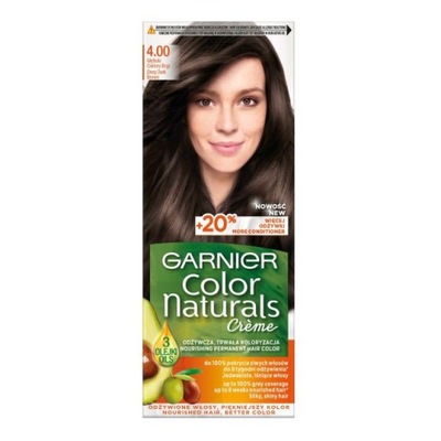 Garnier Color Naturals Creme krem koloryzujący do włosów 4.00 Głęboki