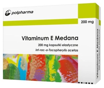 Vitaminum E Medana 200 mg Witamina E 20 kapsułek