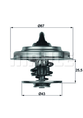 ТЕРМОСТАТ BEHR TX 18 79D 1002000715