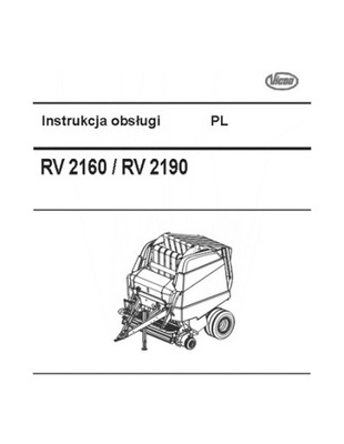 VICON RV 2160, 2190 - MANUAL PL (2007)  