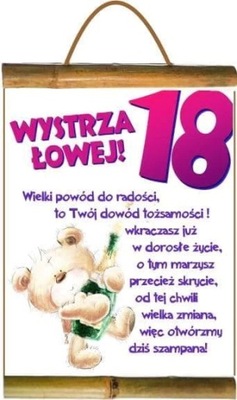 Dyplom Prezent Wystrzałowej! 18-stki Urodziny