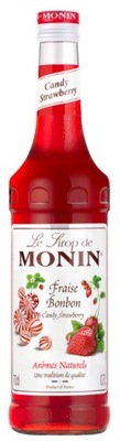 Syrop Monin Candy Strawberry - cukierek truskawkowy 0,7L