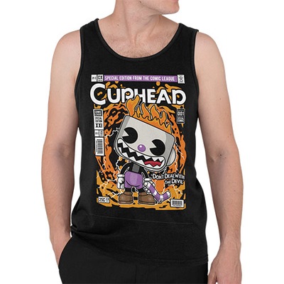 TANK TOP FILMOWE EVIL CUPHEAD