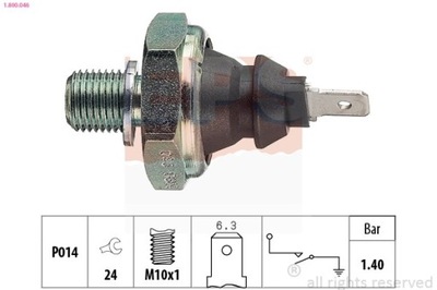 SENSOR DE PRESIÓN ACEITES VW 1,4 BAR 1-800-046  