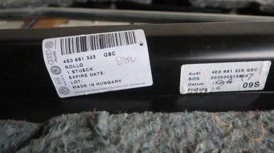 Шторка полиця задня audi a8 d3 4e0861325 фото №1