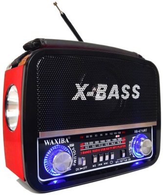 Radio sieciowo-bateryjne AM, FM, SW Waxiba XB-471URT