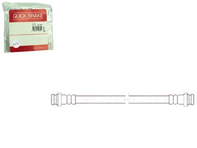 Шланг тормозной гибкий задняя l/p nissan leaf micra iv note 1.2 фото №1