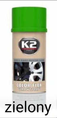 guma w sprayu 400 ml Color Flex K2 jasny zielony