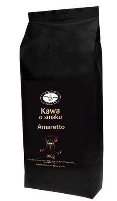 Kawa Ziarnista Smakowa Amaretto Świeżo Palona 500g