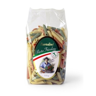 Makaron PENNE trójkolorowy 500 g BARTOLINI Włoski