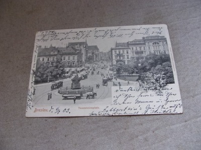 pocztówka BRESLAU WROCŁAW Tauentzienplatz PLAC KOŚCIUSZKI 1903