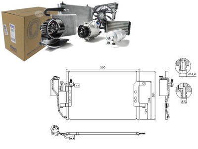 SKRAPLACZ KLIMATYZACJI MERCEDES A 160 CDI (168.007