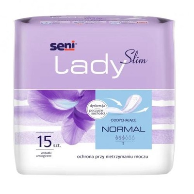 SENI Lady Slim Normal Wkładki urologiczne, 15szt.