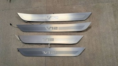 Накладки порогові внутрішнє bmw g12 v12 фото №1