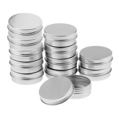 Aluminium Tins, 12Pcs/set Round Aluminum Cans Screw Lid Metal Tins Jars