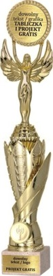 złoty Puchar statuetka z figurką Wiktoria 36 cm +GRAWER GRATIS
