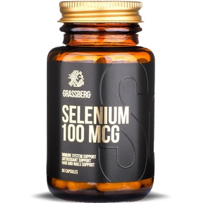 Grassberg Selenium 100mcg - Selen 60 kaps
