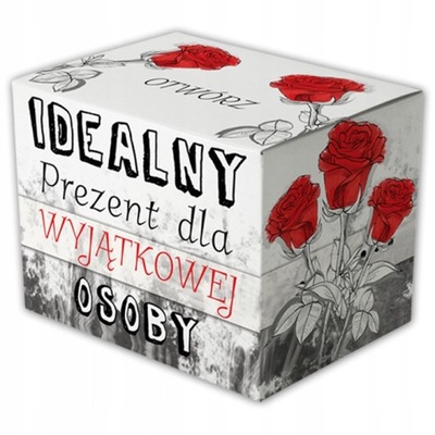 PUDEŁKO OZDOBNE KARTON NA KUBEK PREZENT
