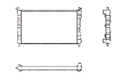 Nrf радіатор fiat albea palio 1,2 1,4 96- nrf фото №1