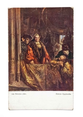 STARA POCZTÓWKA - JAN MATEJKO, DZWON ZYGMUNTA, II RP