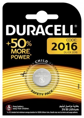 Bateria CR2016 litowa 3V - DURACELL