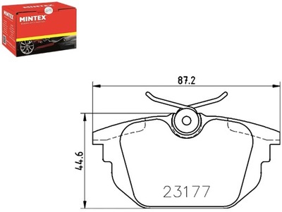 MINTEX ZAPATAS DE FRENADO ALFA ROMEO 145 1.4 I.E. 16  