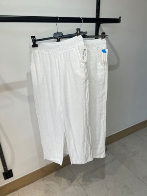 spodnie letnie białe