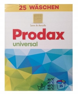 Proszek do prania PRODAX UNIVERSAL 1,63 kg 25 prań Niemiecki