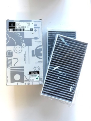 Фільтр салонний з вугіллям mercedes ml gl r-klasa оригінальний номер a1648300218 фото №1