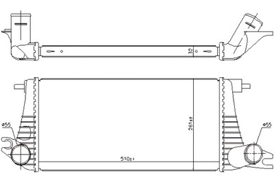 NISSENS ИНТЕРКУЛЕР МИНИ COUNTRYMAN R60 PACEMAN R61 1.6 11.12-10.16 фото