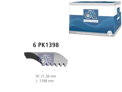 Dt spare parts 6.31515 ремень клиновой многоручьевой фото №1