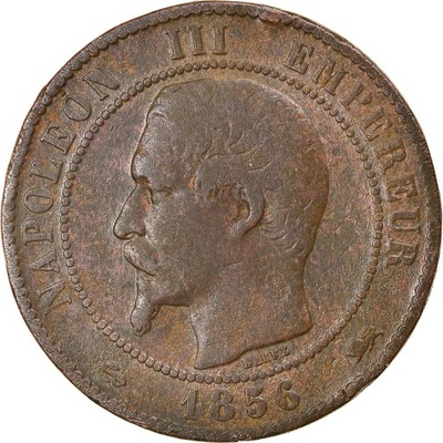 Moneta, Francja, Napoléon III, 10 Centimes, 1856,
