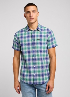 Lee Button Down Short Sleeve - Dandy Green Check