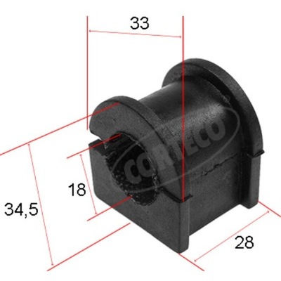 RUBBER BUSHING STABILIZER FORD MONDEO II 2.0I 2.5  