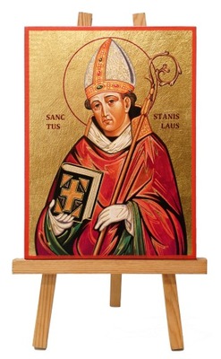 MAJK ikona religijna ŚWIĘTY STANISŁAW PATRON 15 x 20 cm