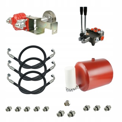 HYDRAULIKA C-360 POMPA ROZDZIELACZ ZBIORNIK FILTR