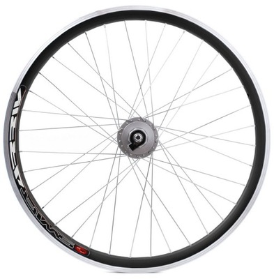 KOŁO 26 PRZÓD ALU SHIMANO Z PRĄDNICĄ 3W 6V CZARNE