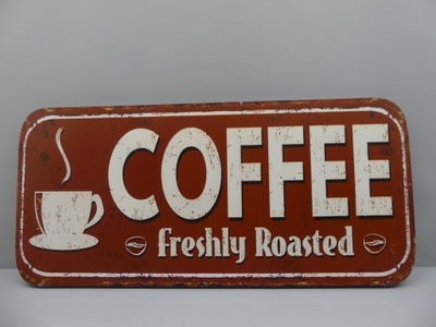 Blaszany szyld dużyCOFFEE 100x 46 cm