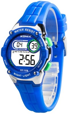 Cyfrowy Zegarek Dziecięcy XONIX WR100m - Niebieski
