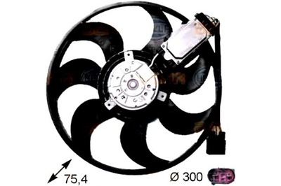 Hella вентилятор радіатора audi q7 3.0 tdi 4l фото №1
