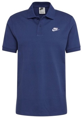 Nike koszulka polo r M t-shirt męska granatowa niebieska 909746 410