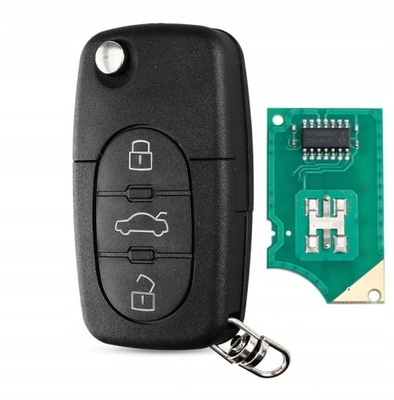 LLAVE CON ELECTRÓNICA CONTROL REMOTO PARA AUDI A2A3A4 A6 RS6 A8 TT VW BORA GOLF PASSAT  