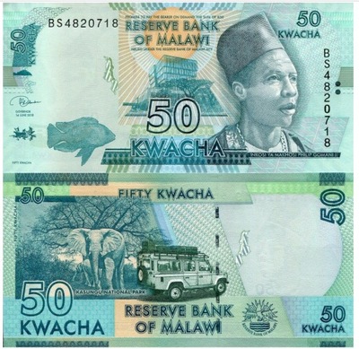 Banknot 50 Kweche Malawi 2020