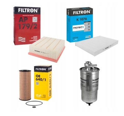 FILTRON SET FILTERS AUDI A4 B6 B7 1.9TDI 2.0 TDI 4 FILTERS  