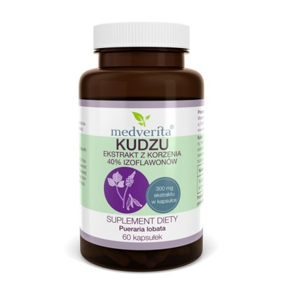 Kudzu ekstrakt z korzenia 300 mg 60kaps Medverita