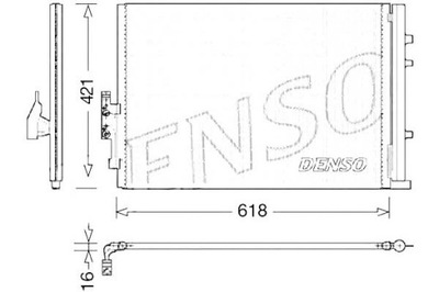 CONDENSADOR DE ACONDICIONADOR BMW X3 (F25) 3.0 01.11-10.1  