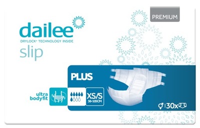 Pieluchomajtki rzepy Dailee Slip Premium Plus XS/S