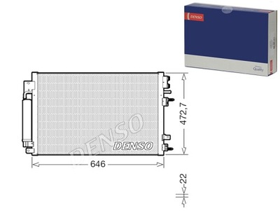 CONDENSADOR DE ACONDICIONADOR Z OSUSZACZEM CHRYSLER LANCI DENSO  