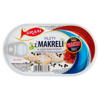 GRAAL FILET MAKRELI W SOS PIEPRZOWYM 170G ..